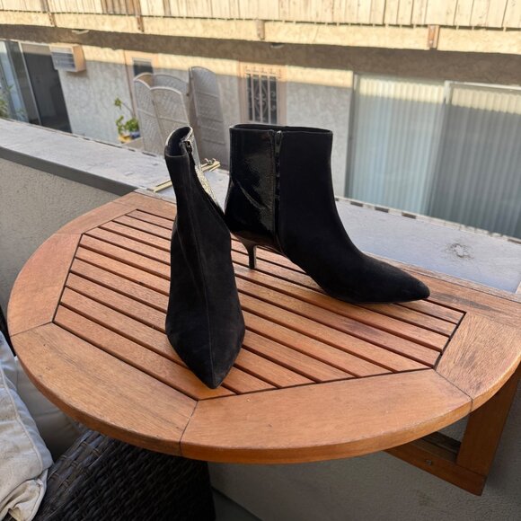 PennyBlack Shoes - PennyBlack Suede & Leather Pointed Toe Ankle Booties Size 39